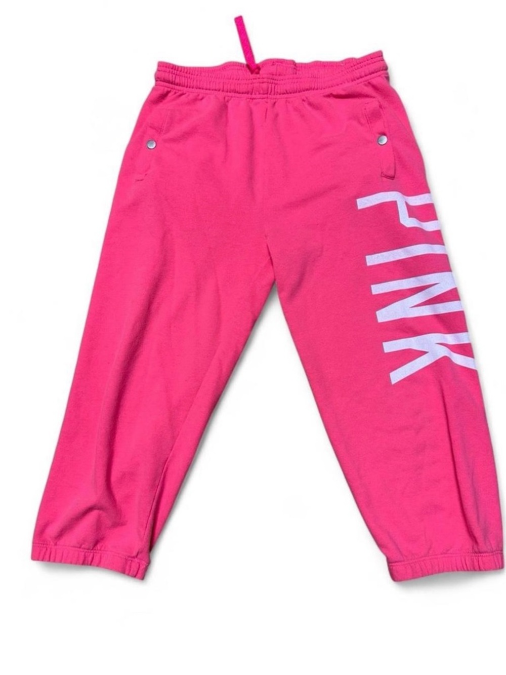 Y2K Victoria’s Secret PINK Hot Pink Logo Sweatpants XS rare comfy joggers 2000s